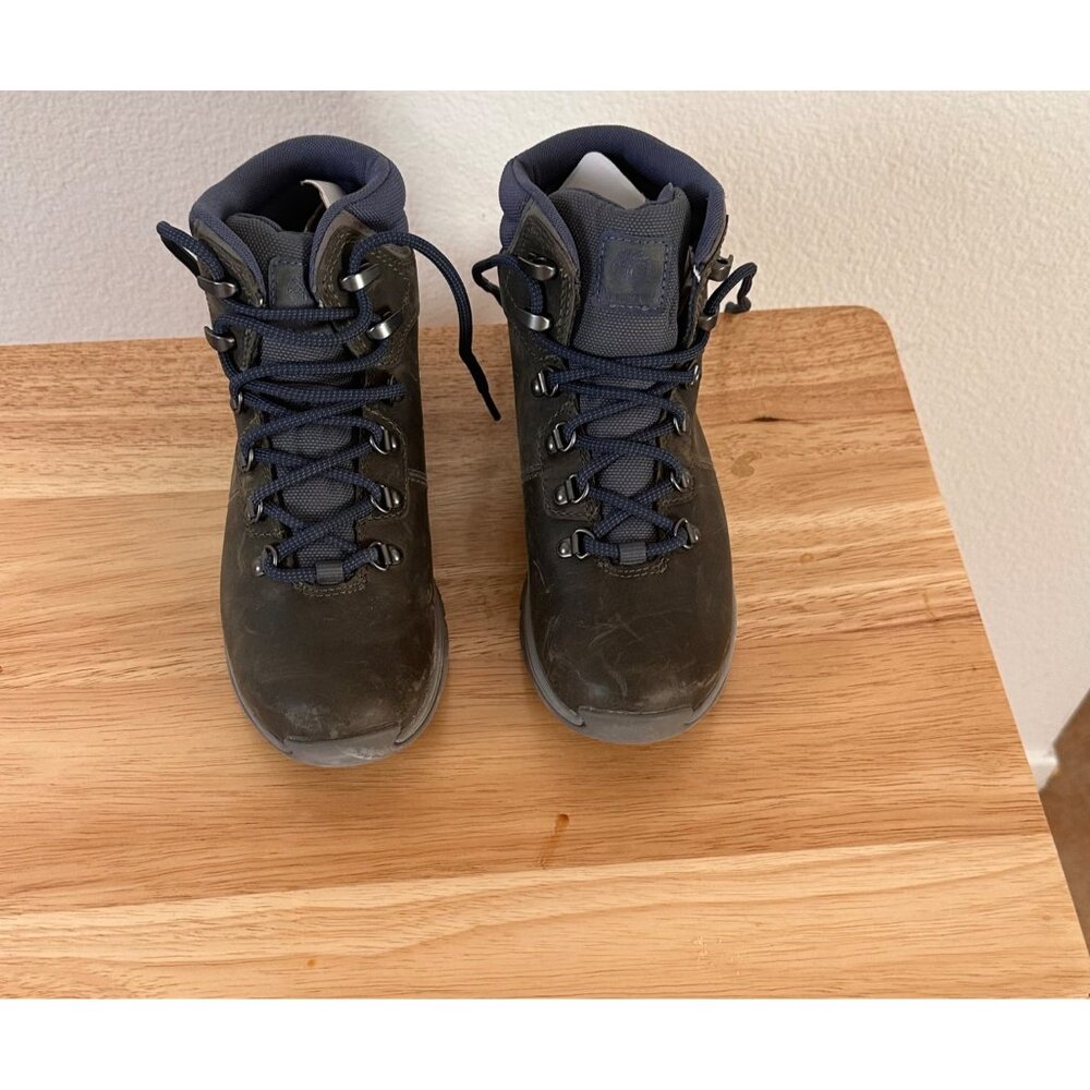 Timberland Mt Maddsen Women Distressed Leather Look Ankle Hiking Boot Grey  6.5